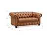 York Leather Ottoman