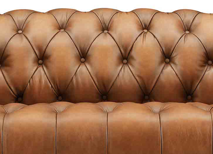 York Leather Ottoman