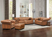 York Leather Ottoman