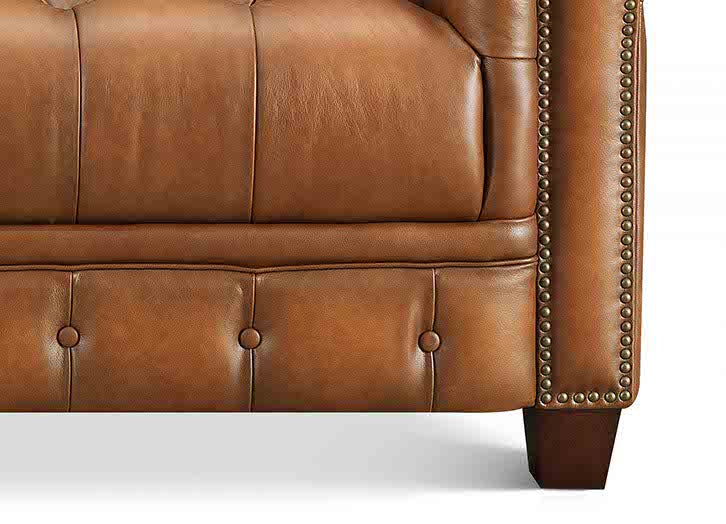 York Leather Loveseat