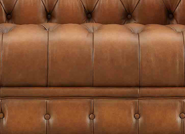 York Leather Ottoman