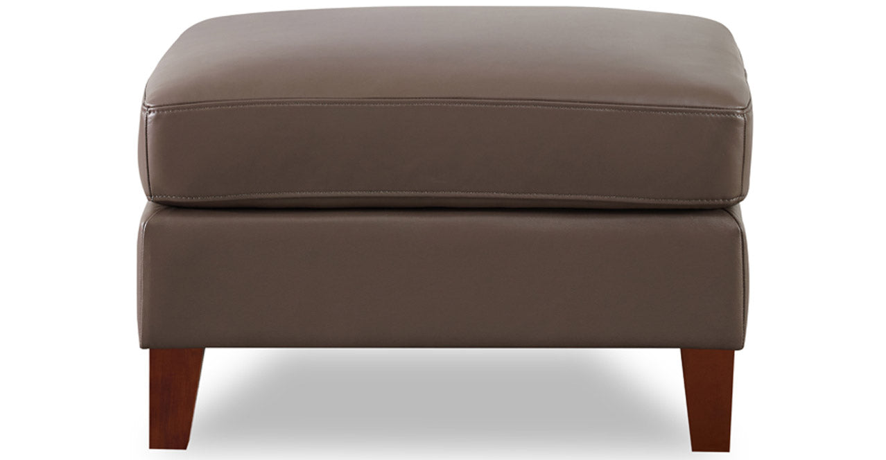 Ashby Leather Ottoman