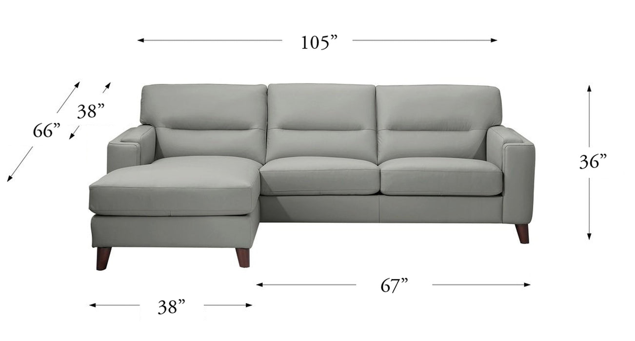 Elm Leather Sectional Collection