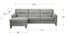 Elm Leather Sectional Collection