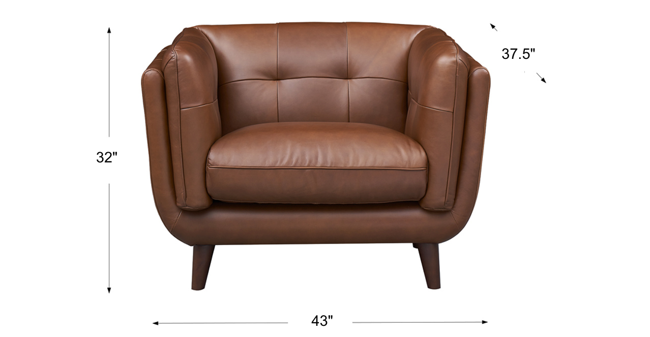 Solana Waxy Pull Up Leather Chair