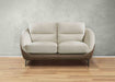 Pearl Leather Loveseat
