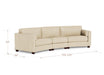 Yuna Curve Modular Leather Sofa Collection