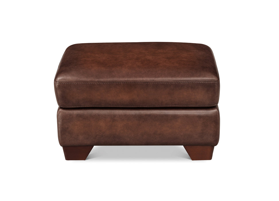 Marylynn Leather Ottoman