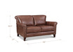 Navarro Leather Loveseat
