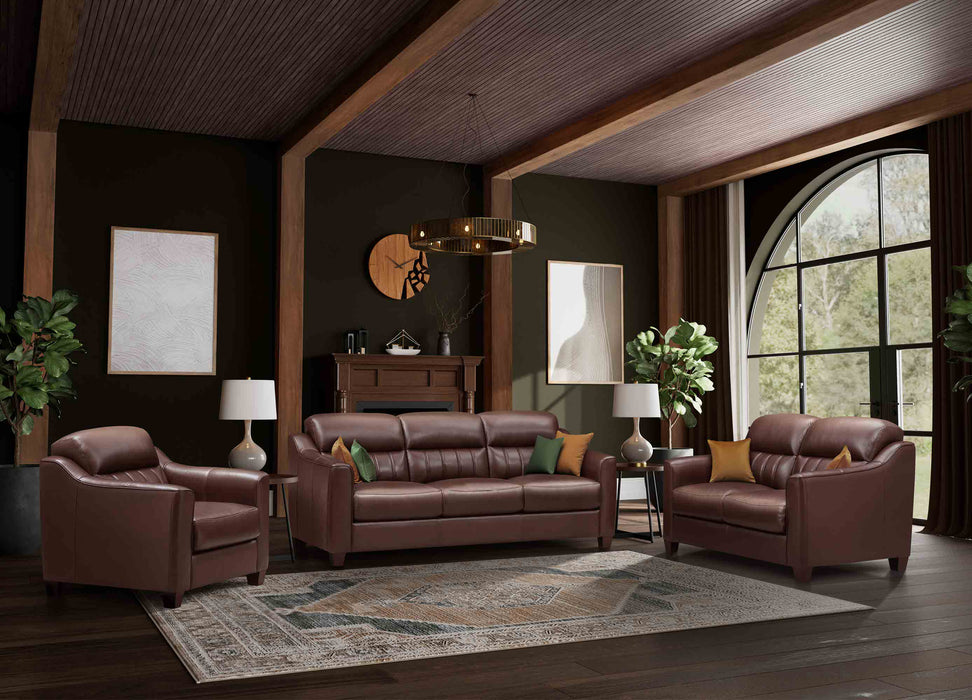 Uptown Leather Loveseat