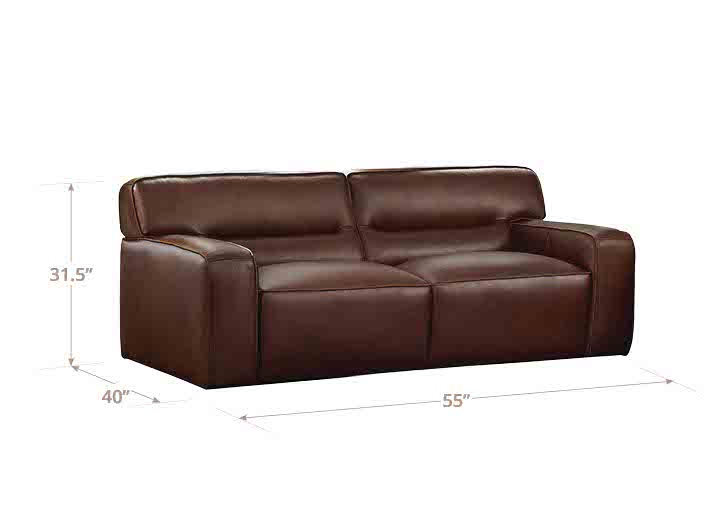 Dani Leather Loveseat