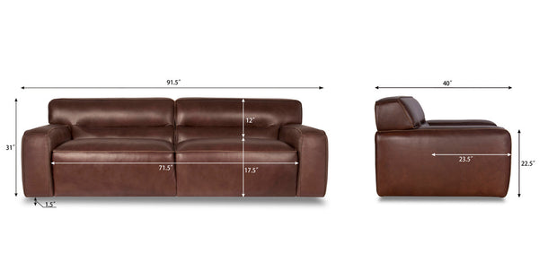 Dani Leather Sectional
