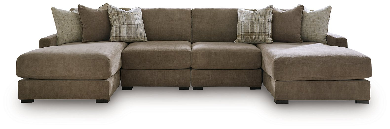 Camellia-Court Double Chaise Sectional - Abundant Home Collections
