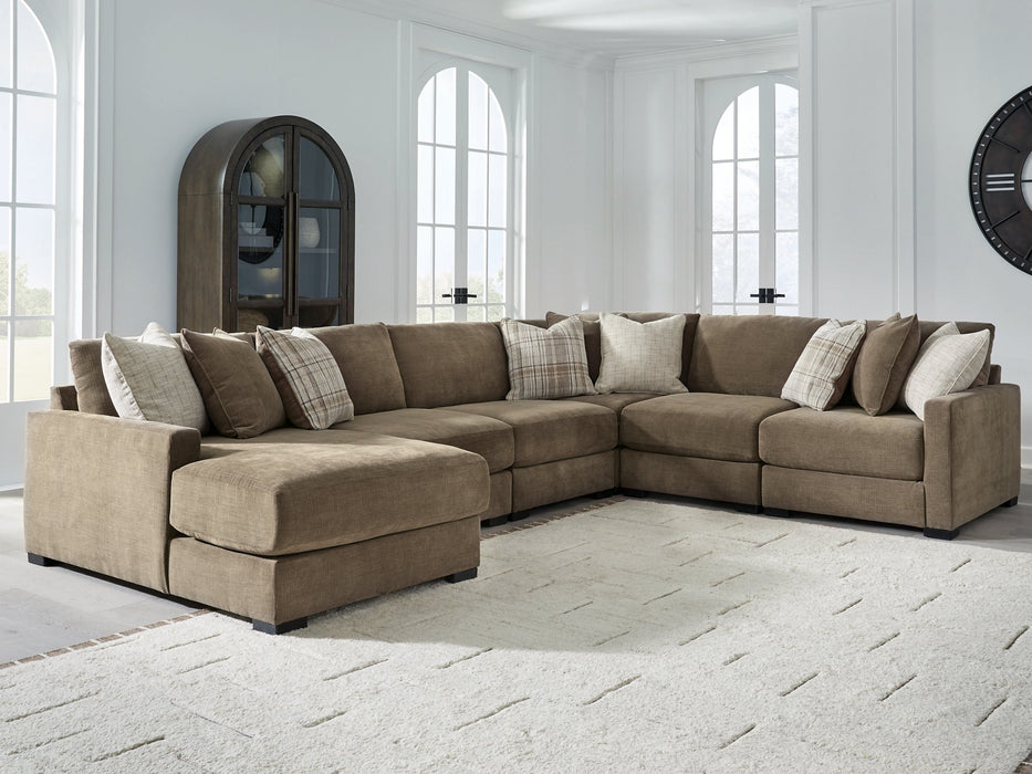 Camellia-Court Sectional with Chaise - Abundant Home Collections
