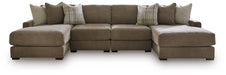 Camellia-Court Double Chaise Sectional - Abundant Home Collections