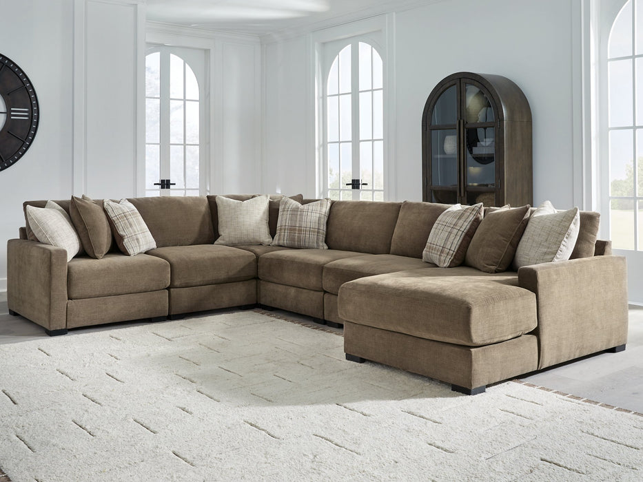 Camellia-Court Sectional with Chaise - Abundant Home Collections