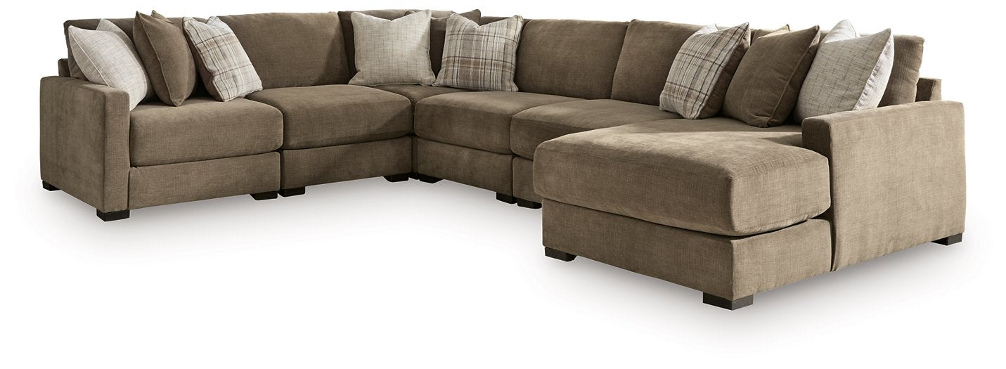 Camellia-Court Sectional with Chaise - Abundant Home Collections