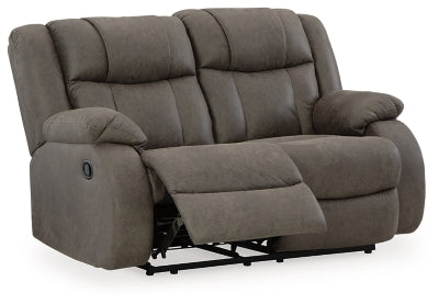 First Base Reclining Loveseat - Abundant Home Collections