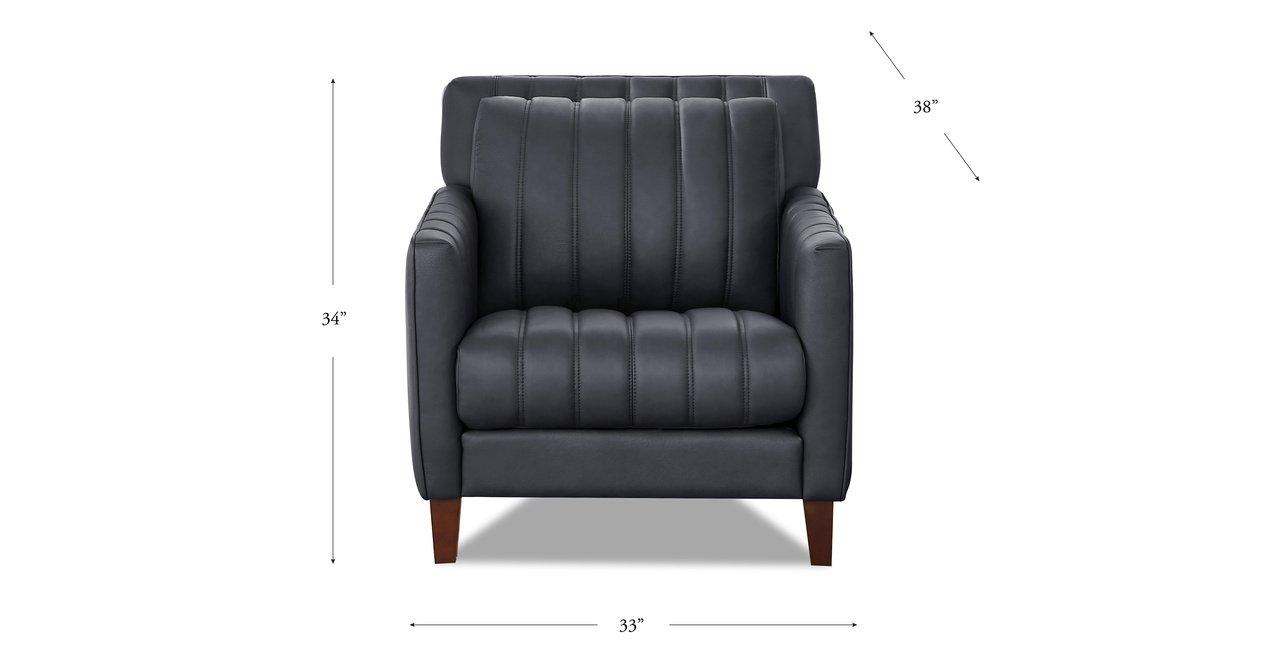 Ennis Leather Loveseat