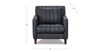 Ennis Leather Loveseat