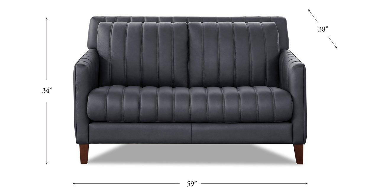 Ennis Leather Ottoman
