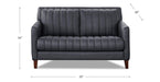 Ennis Leather Loveseat