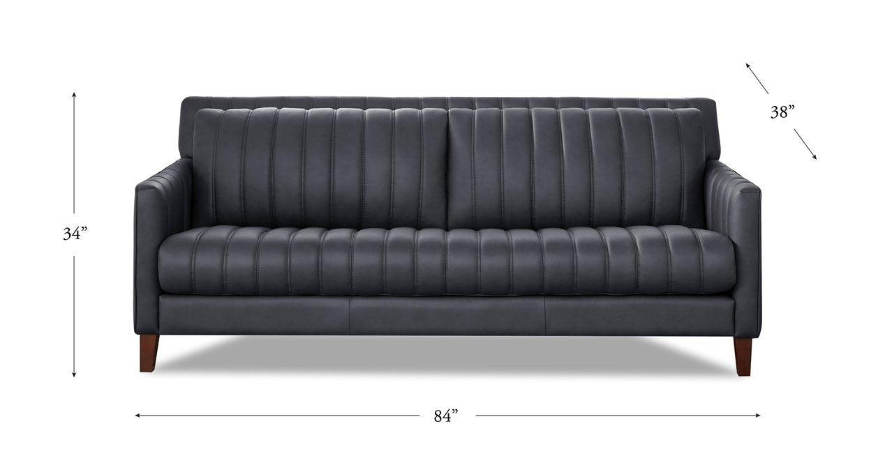 Ennis Leather Loveseat
