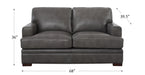 Georgia Leather Loveseat