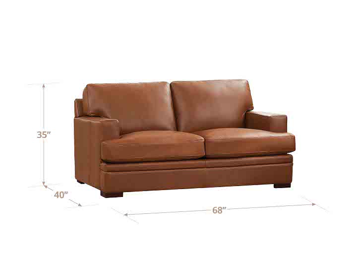 Georgia Leather Loveseat