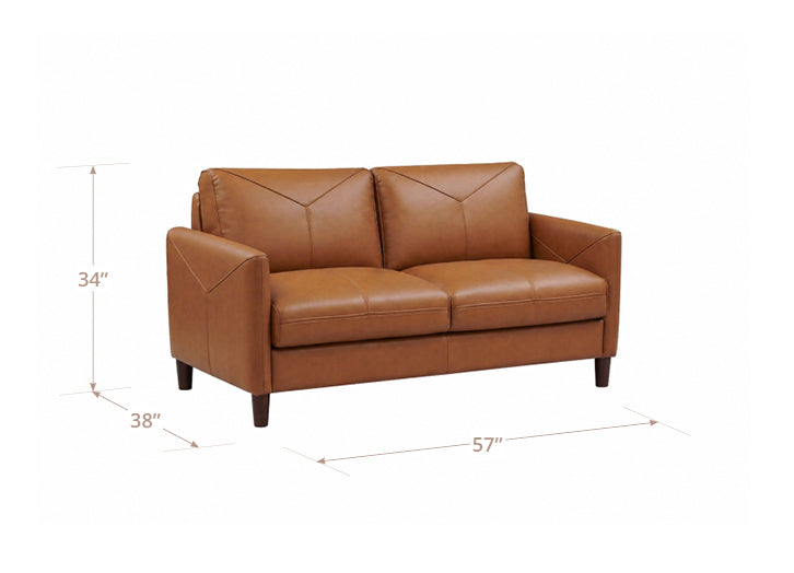 Yorkdale Leather Loveseat