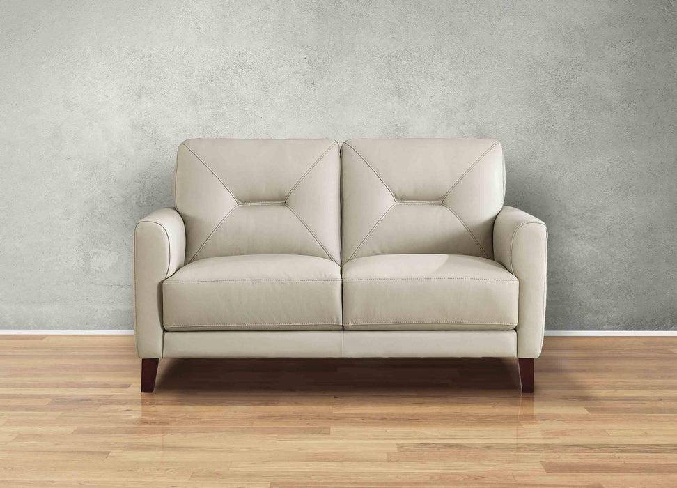 Mavis Leather Loveseat