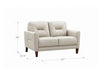 Mavis Leather Loveseat