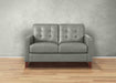 Aiden Leather Loveseat