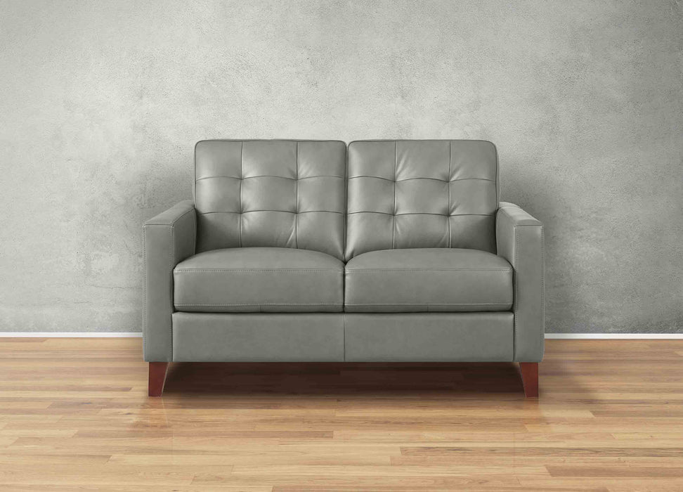 Aiden Leather Loveseat