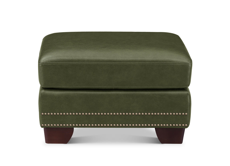 Alice Leather Ottoman