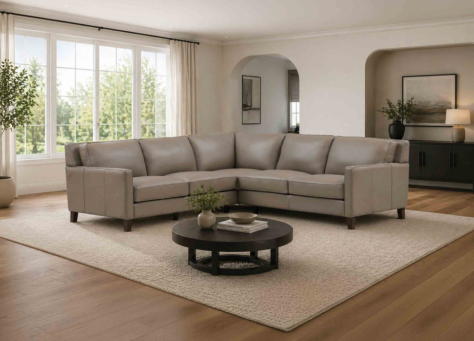 Ashby Leather Sectional Collection