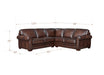 Brookfield Leather Sectional Collection