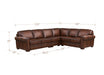 Brookfield Leather Sectional Collection
