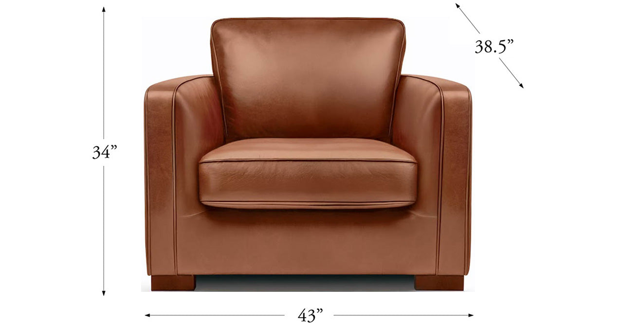 Albert Leather Loveseat