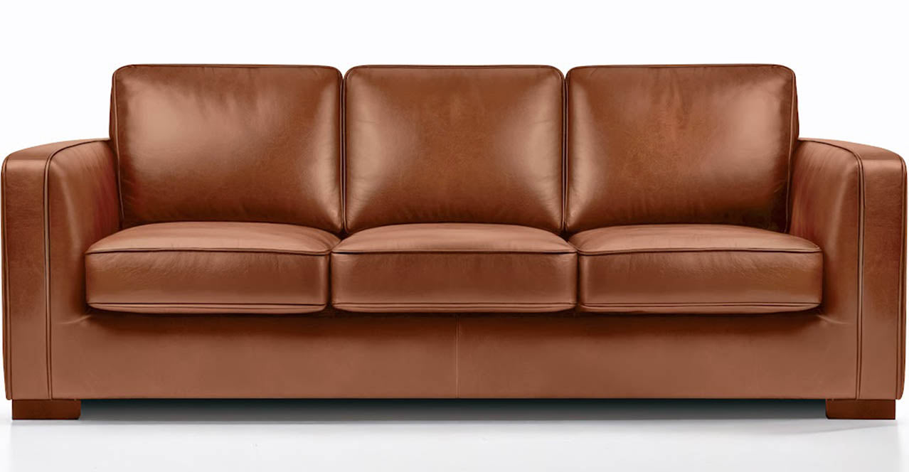 Albert Leather Loveseat