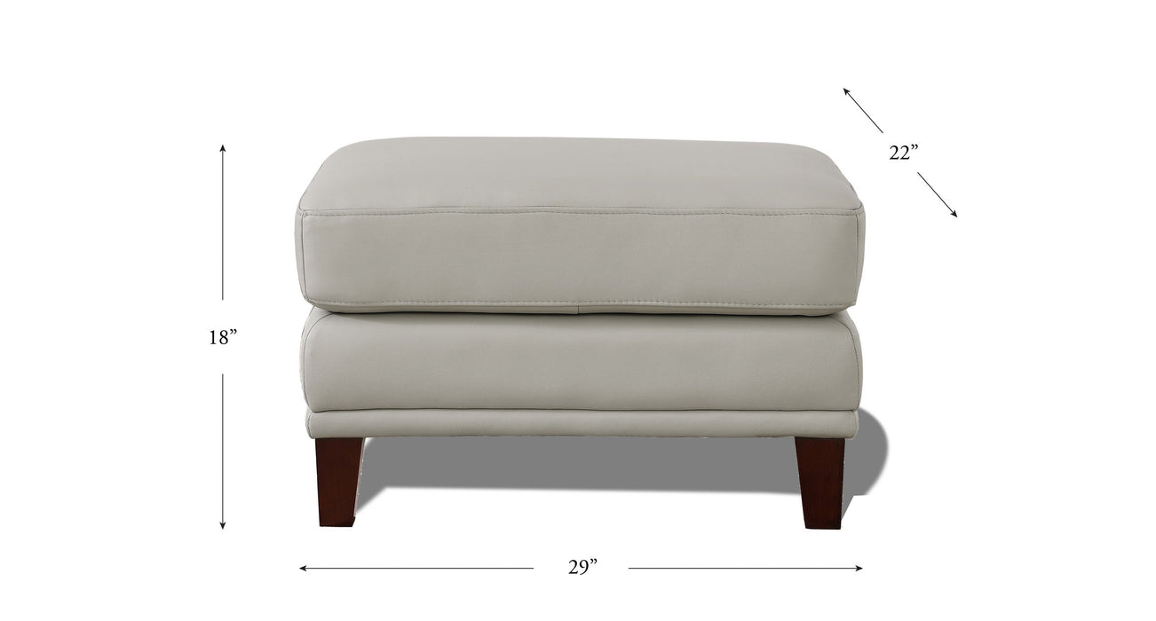 Hayward Leather Ottoman