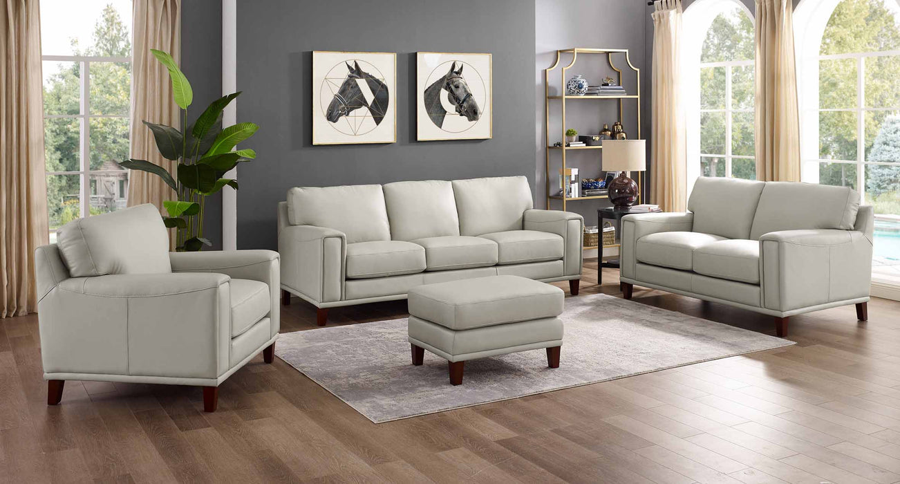 Hayward Leather Ottoman