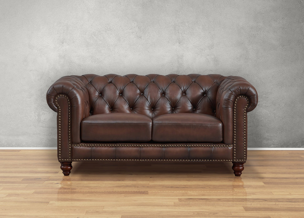 Alton Bay Leather Ottoman