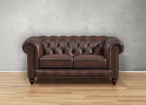 Alton Bay Leather Loveseat