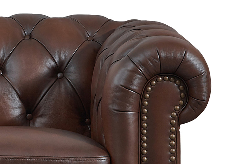 Alton Bay Leather Ottoman