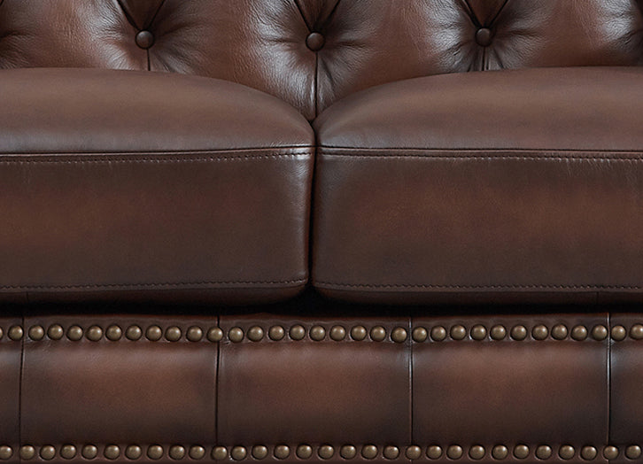 Alton Bay Leather Ottoman