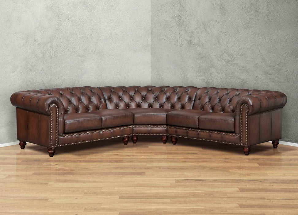 Alton Bay Leather Sectional Collection