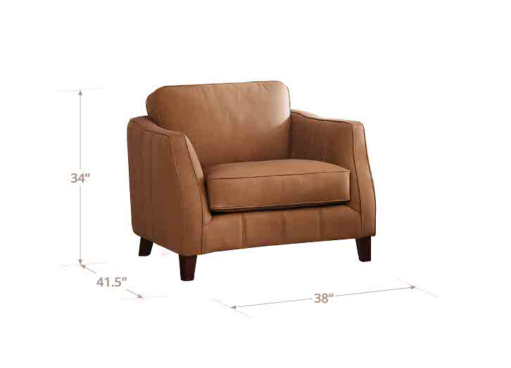 Aria Leather Loveseat