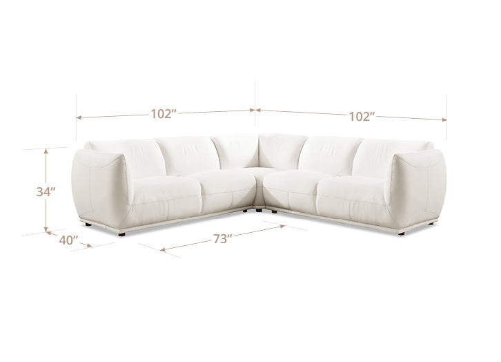 Moon Leather Sectional Collection