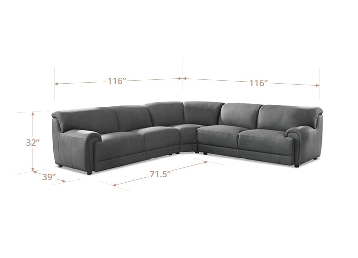 Polo Leather Sectional Collection